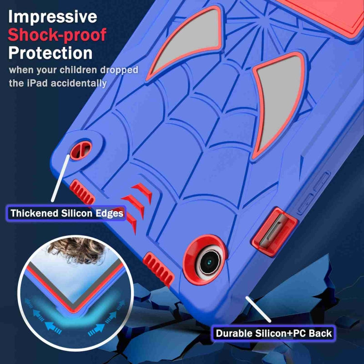 Spider Texture Silicone Hybrid PC Tablet Case with Shoulder Strap