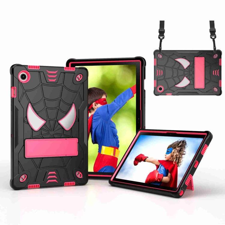 Spider Texture Silicone Hybrid PC Tablet Case with Shoulder Strap