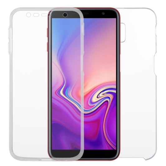See-through phone case with shock-absorbing TPU edges for Galaxy A series smartphones