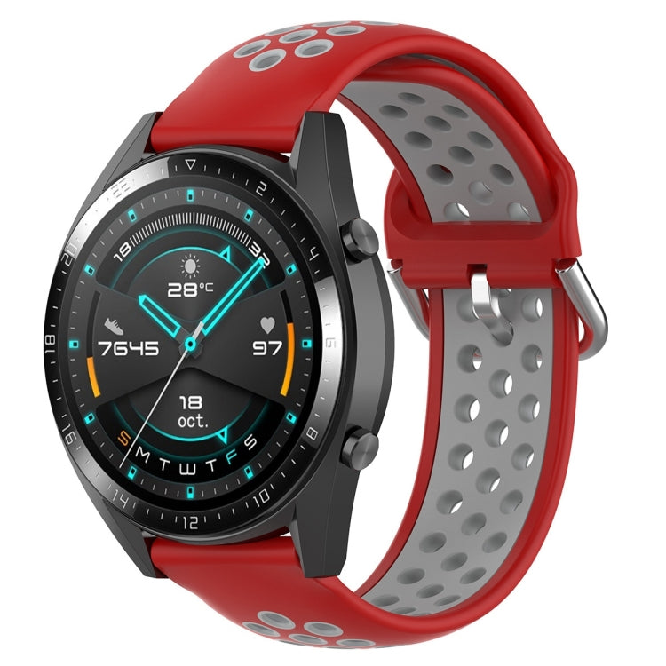 22mm Universal Sports Two Colors Silicone Replacement Strap Watchband