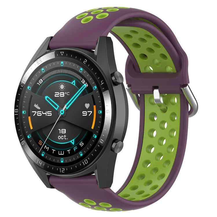 22mm Universal Sports Two Colors Silicone Replacement Strap Watchband