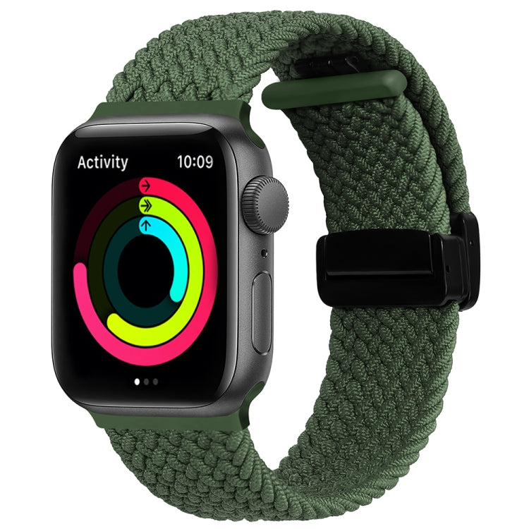 Magnetic Fold Clasp Woven Watch Band, For Apple Watch 8 45mm, For Apple Watch Ultra 2 49mm