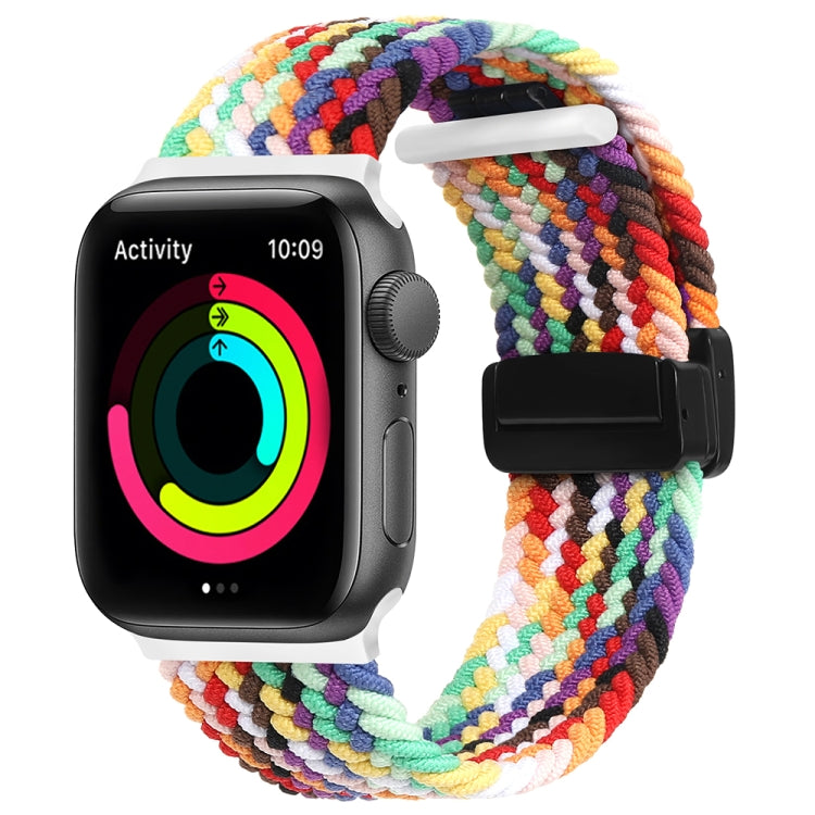 Bracelet de montre tissé à fermoir magnétique pour Apple Watch 7 41 mm et 45 mm