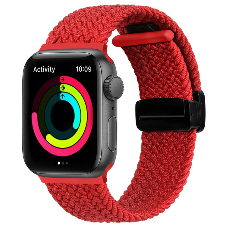 Magnetic Fold Clasp Woven Watch Band, For Apple Watch 8 45mm, For Apple Watch Ultra 2 49mm