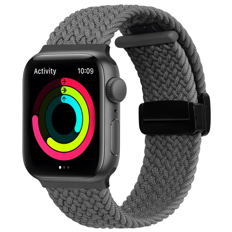 Magnetic Fold Clasp Woven Watch Band, For Apple Watch SE 2022 40mm, For Apple Watch 9 45mm