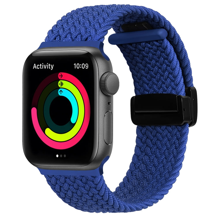 Magnetic Fold Clasp Woven Watch Band, For Apple Watch SE 2022 40mm, For Apple Watch 9 45mm