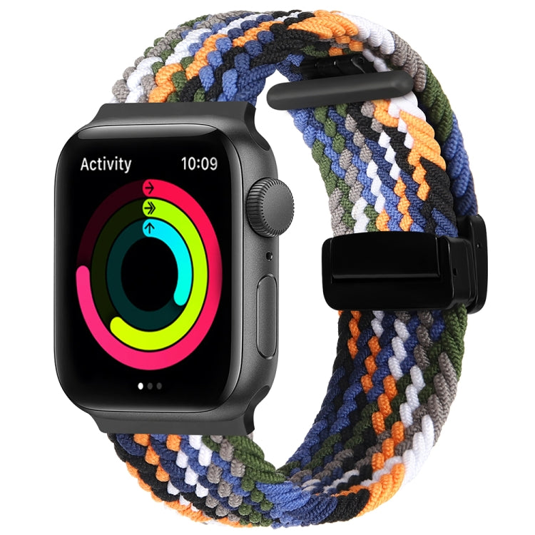 Magnetic Fold Clasp Woven Watch Band, For Apple Watch SE 2022 44mm, For Apple Watch 9 41mm
