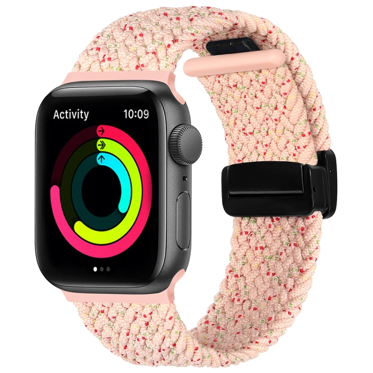 Magnetic Fold Clasp Woven Watch Band, For Apple Watch SE 2022 44mm, For Apple Watch 9 41mm