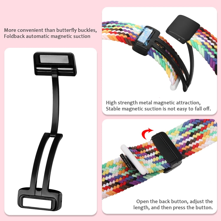 Bracelet de montre tissé à fermoir magnétique pour Apple Watch 8 45 mm et Apple Watch Ultra 2 49 mm