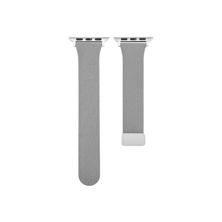 Bracelet de montre magnétique en cuir de mouton avec boucle déployante, pour Apple Watch SE 40 mm, SE 44 mm et 6 40 mm