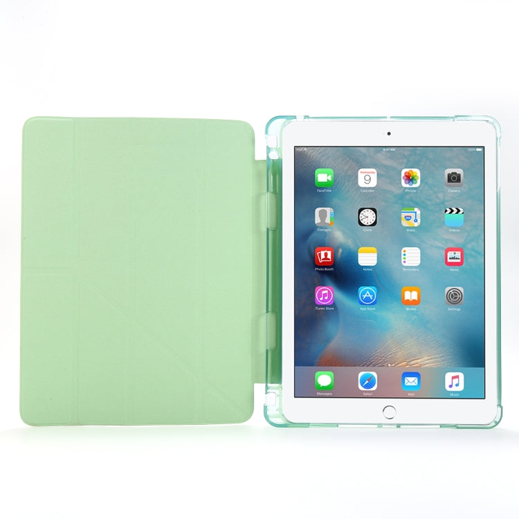 Étui à rabat horizontal en cuir avec support et porte-stylo, anti-déformation, pour iPad 9.7 (2018) et (2017), iPad Air 2