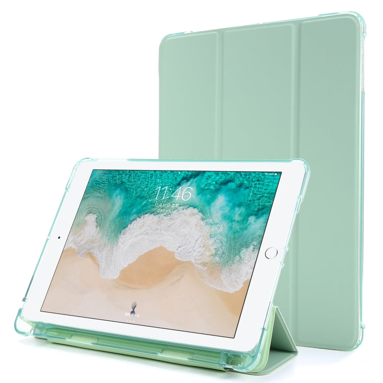 Étui en cuir à rabat horizontal Airbag avec triple support et porte-stylo, pour iPad 9.7 (2018) et (2017), pour iPad Air 2