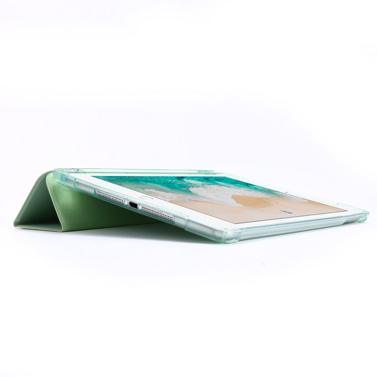 Étui en cuir à rabat horizontal Airbag avec triple support et porte-stylo, pour iPad 9.7 (2018) et (2017), pour iPad Air 2