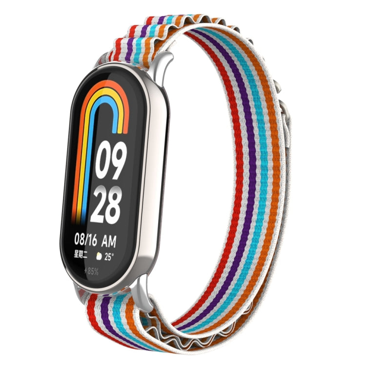 Metal Plug Loop Nylon Watch Band, For Xiaomi Mi Band 8