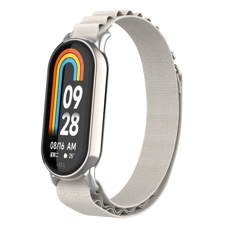 Metal Plug Loop Nylon Watch Band, For Xiaomi Mi Band 8