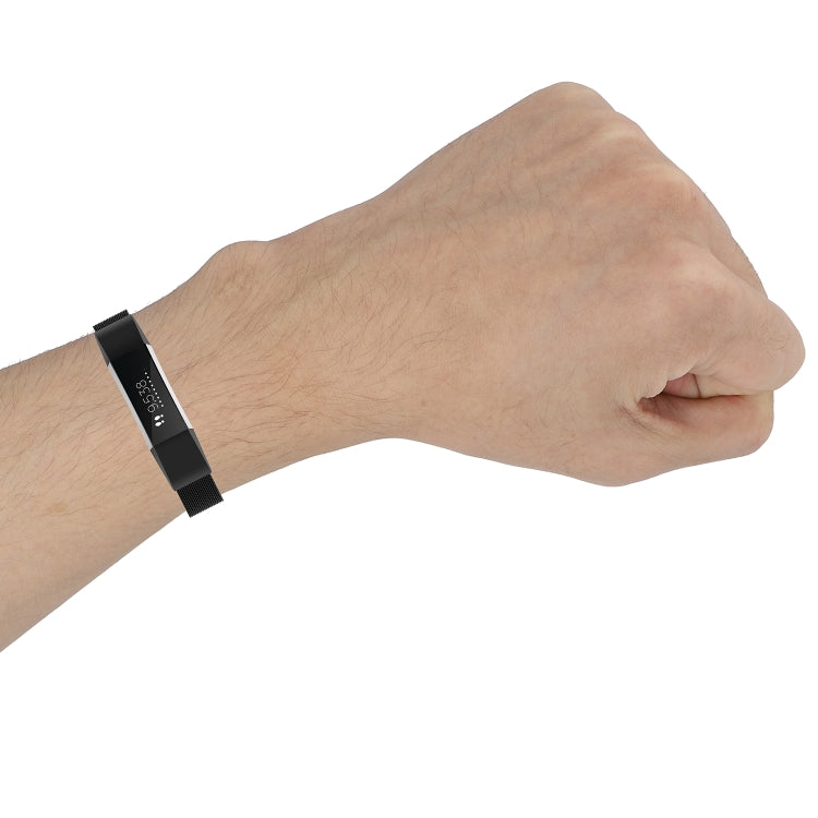 For Fitbit Alta / Alta HR / ACE Watch Button Mesh Metal Replacement Strap Watchband