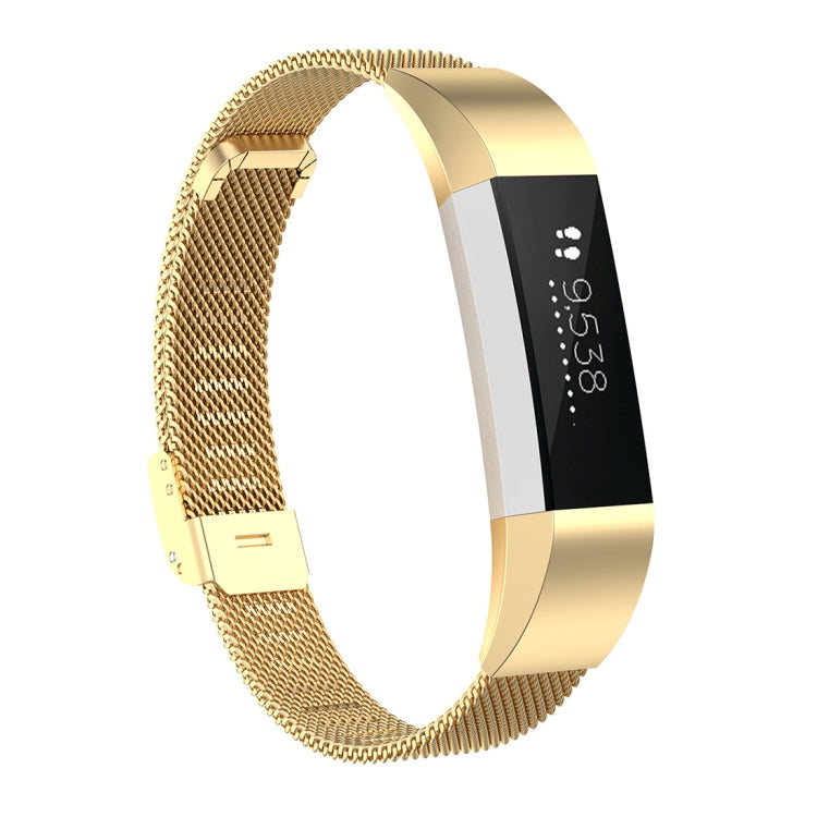 For Fitbit Alta / Alta HR / ACE Watch Button Mesh Metal Replacement Strap Watchband, S, L