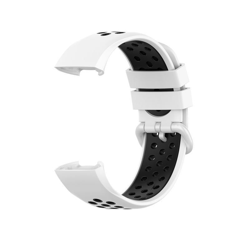 For Fitbit Charge 4 / Charge 3 / Charge 3 SE Watch Button Two Colors Silicone Replacement Strap Watchband
