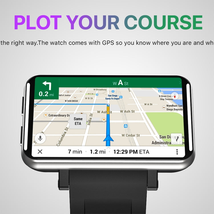 LEMT 2.8 inch Large Screen 4G Smart Watch Android 7.1, 1GB+16GB, 3GB+32GB