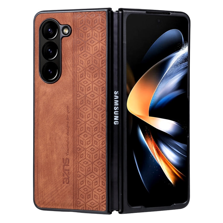 AZNS 3D Embossed Skin Feel Phone Case, For Samsung Galaxy Z Fold5, For Samsung Galaxy Z Flip5