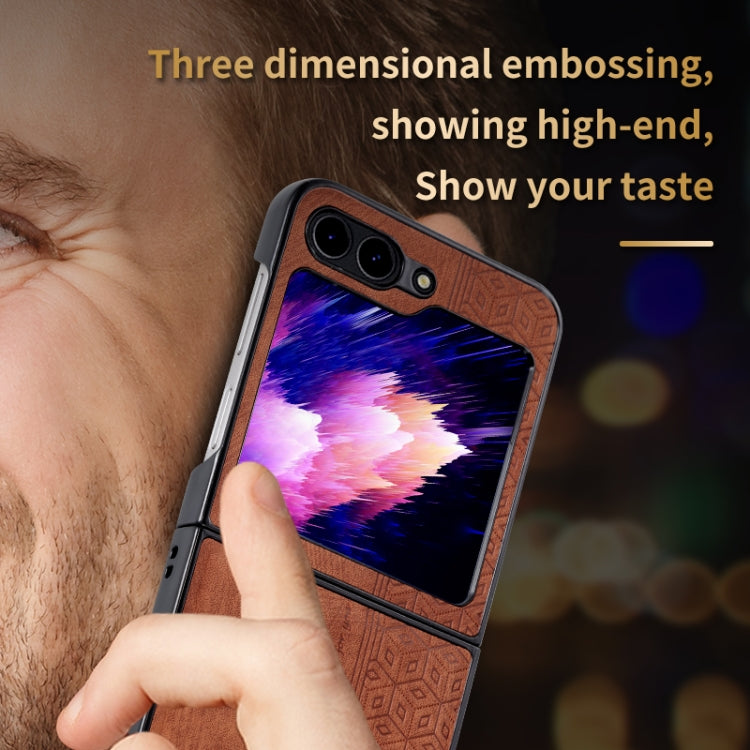 AZNS 3D Embossed Skin Feel Phone Case, For Samsung Galaxy Z Fold5, For Samsung Galaxy Z Flip5