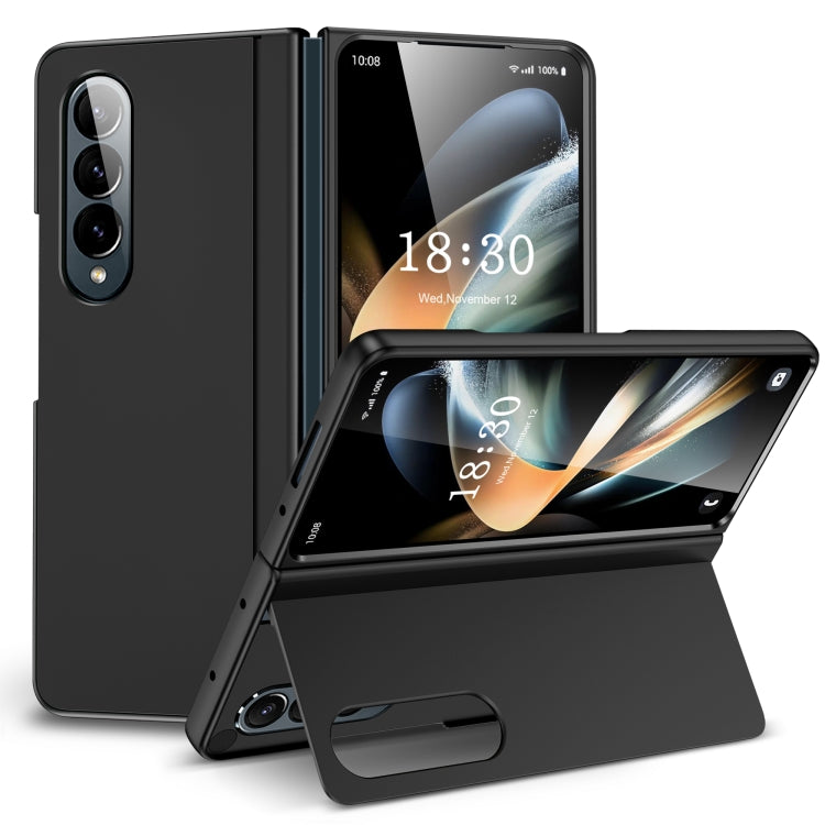 Skin Feel Fold Full Coverage Phone Case with Holder, For Samsung Galaxy Z Fold4, For Samsung Galaxy Z Fold3