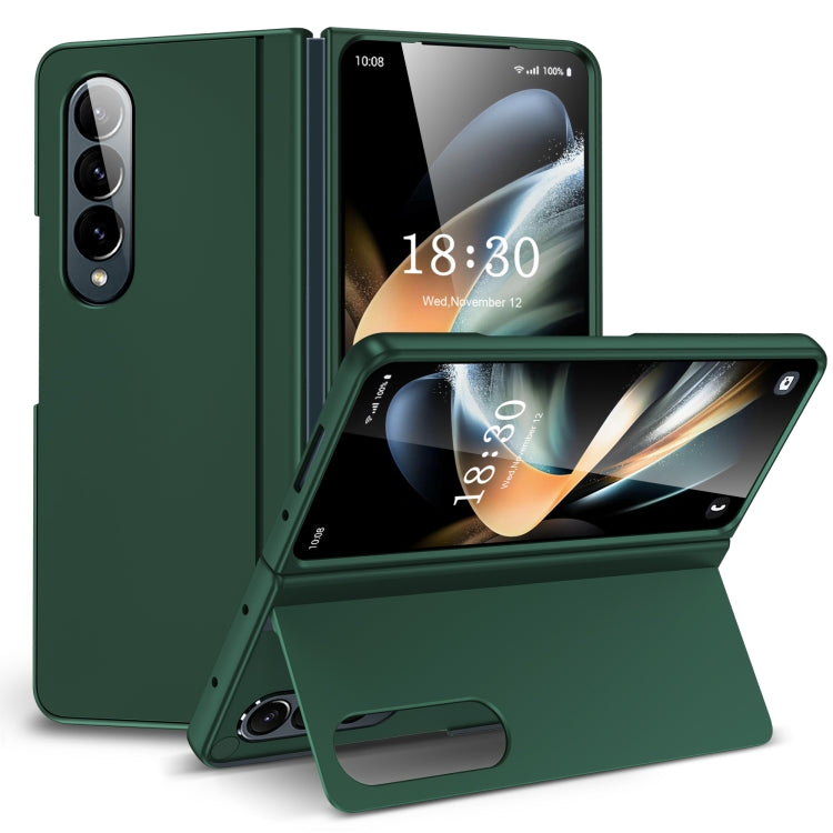 Skin Feel Fold Full Coverage Phone Case with Holder, For Samsung Galaxy Z Fold4, For Samsung Galaxy Z Fold3