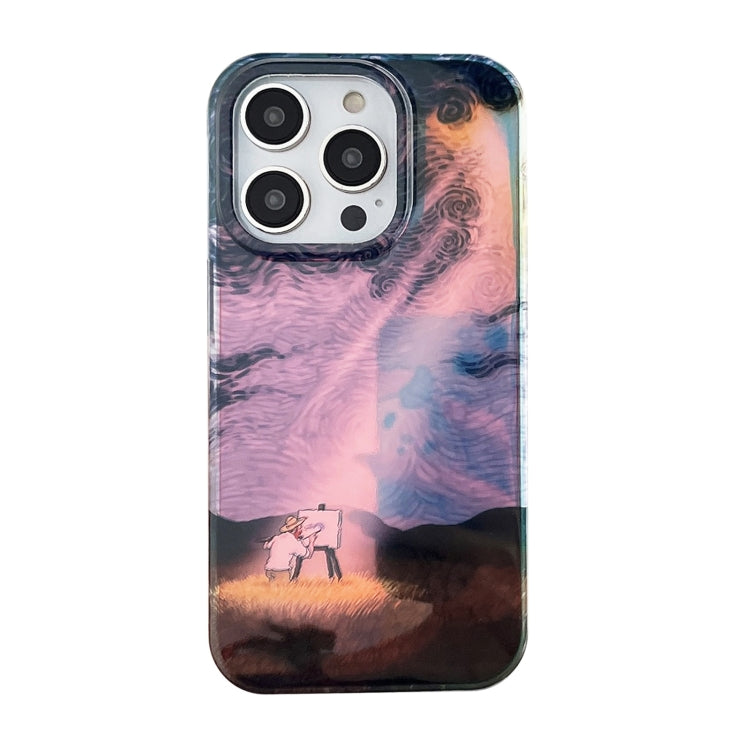 Dual-sided Lamination Oil Painting IMD Phone Case, For iPhone 14, For iPhone 14 Pro, For iPhone 14 Pro Max, For iPhone 13 Pro Max, For iPhone 13 Pro, For iPhone 13, For iPhone 12, For iPhone 12 Pro Max, For iPhone 12 Pro