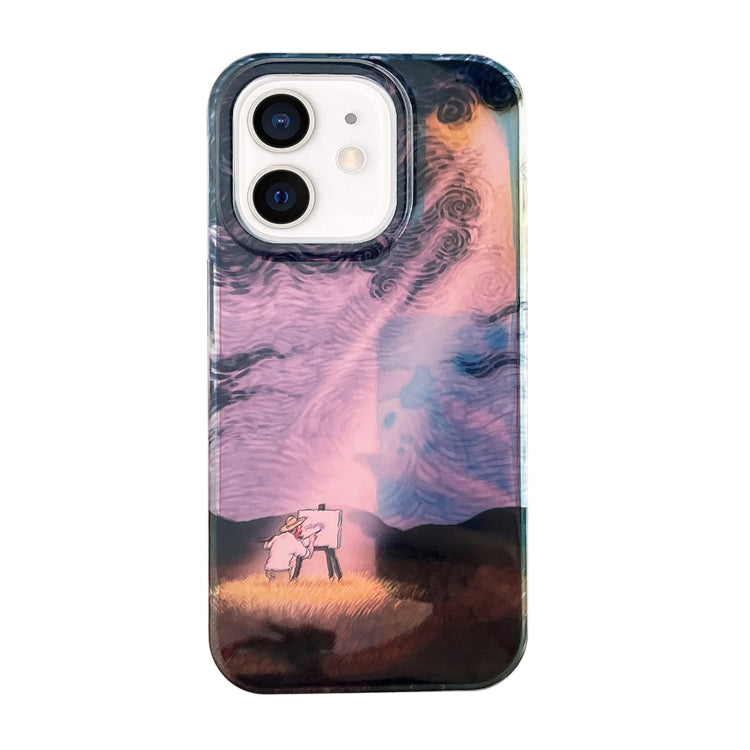 Dual-sided Lamination Oil Painting IMD Phone Case, For iPhone 14, For iPhone 14 Pro, For iPhone 14 Pro Max, For iPhone 13 Pro Max, For iPhone 13 Pro, For iPhone 13, For iPhone 12, For iPhone 12 Pro Max, For iPhone 12 Pro