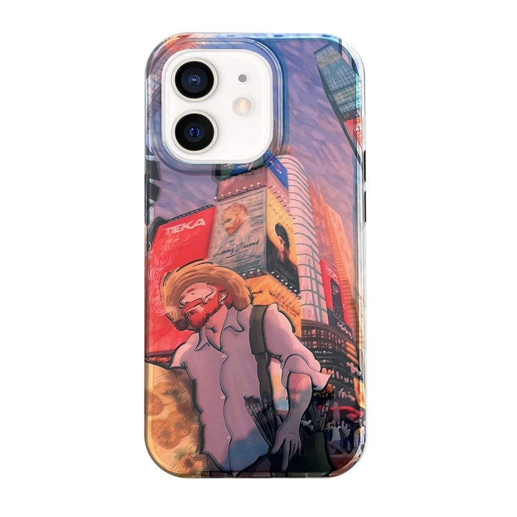 Dual-sided Lamination Oil Painting IMD Phone Case, For iPhone 14, For iPhone 14 Pro, For iPhone 14 Pro Max, For iPhone 13 Pro Max, For iPhone 13 Pro, For iPhone 13, For iPhone 12, For iPhone 12 Pro Max, For iPhone 12 Pro