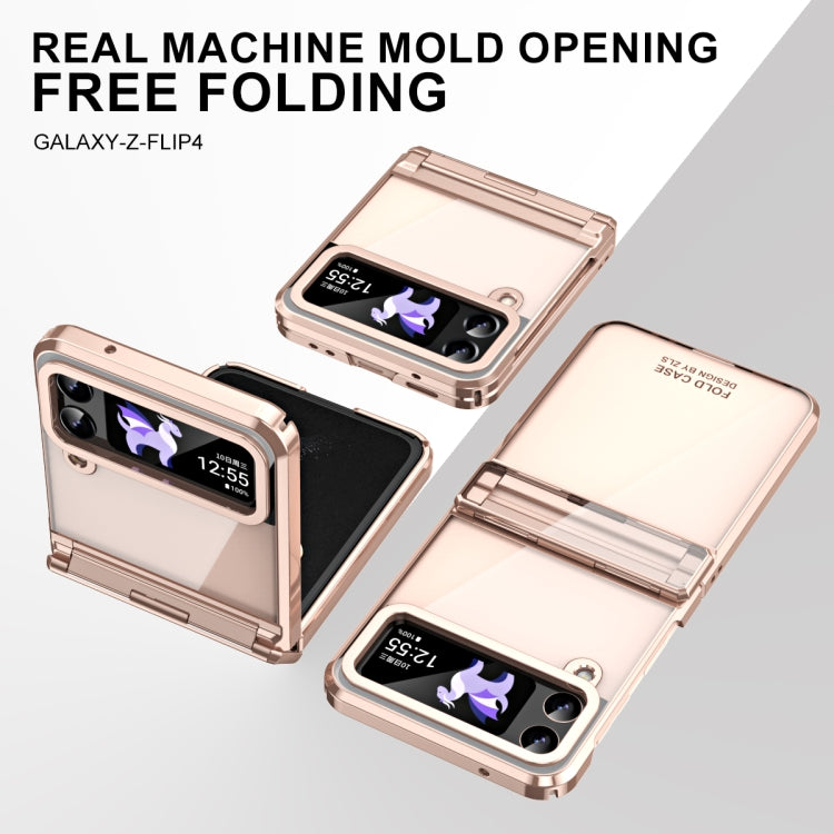 Electroplating Phantom Series PC Folding Case with Hinge, For Samsung Galaxy Z Flip4 5G