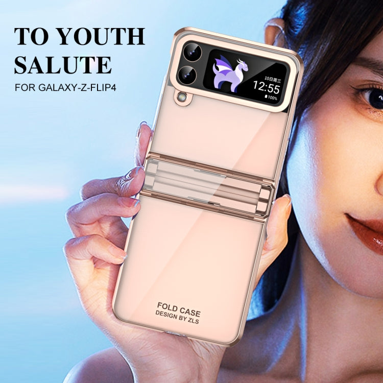 Electroplating Phantom Series PC Folding Case with Hinge, For Samsung Galaxy Z Flip4 5G
