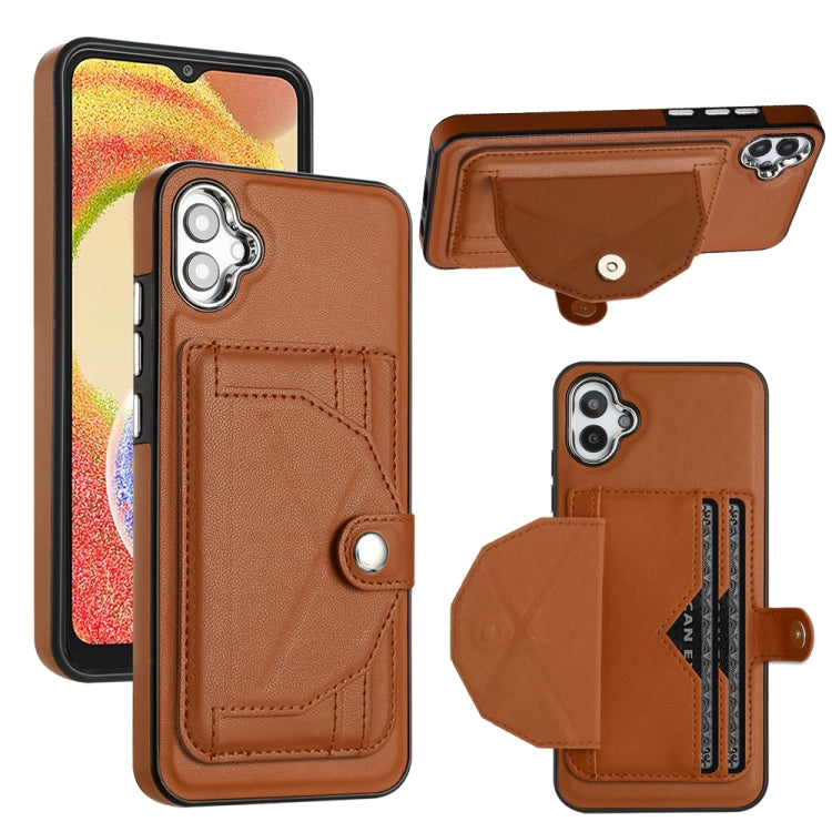 Shockproof Leather Phone Case with Card Holder, For Samsung Galaxy A04E / F04 / M04, For Samsung Galaxy A34 5G, For Samsung Galaxy A54 5G, For Samsung Galaxy S23 Ultra