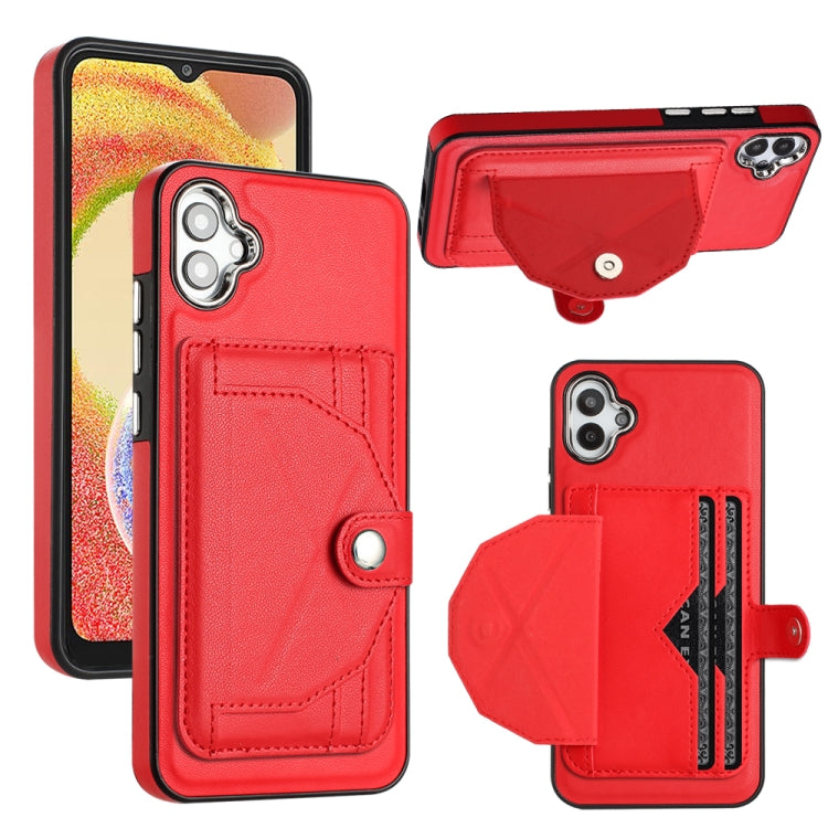 Shockproof Leather Phone Case with Card Holder, For Samsung Galaxy A04E / F04 / M04, For Samsung Galaxy A34 5G, For Samsung Galaxy A54 5G, For Samsung Galaxy S23 Ultra