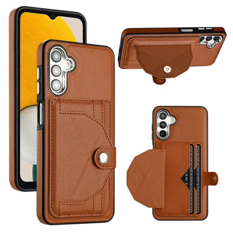 Shockproof Leather Phone Case with Card Holder, For Samsung Galaxy S23, For Samsung Galaxy A04 4G, For Samsung Galaxy A13 5G / A04S / M13 5G, For Samsung Galaxy A23 4G / F23 5G / M23 5G