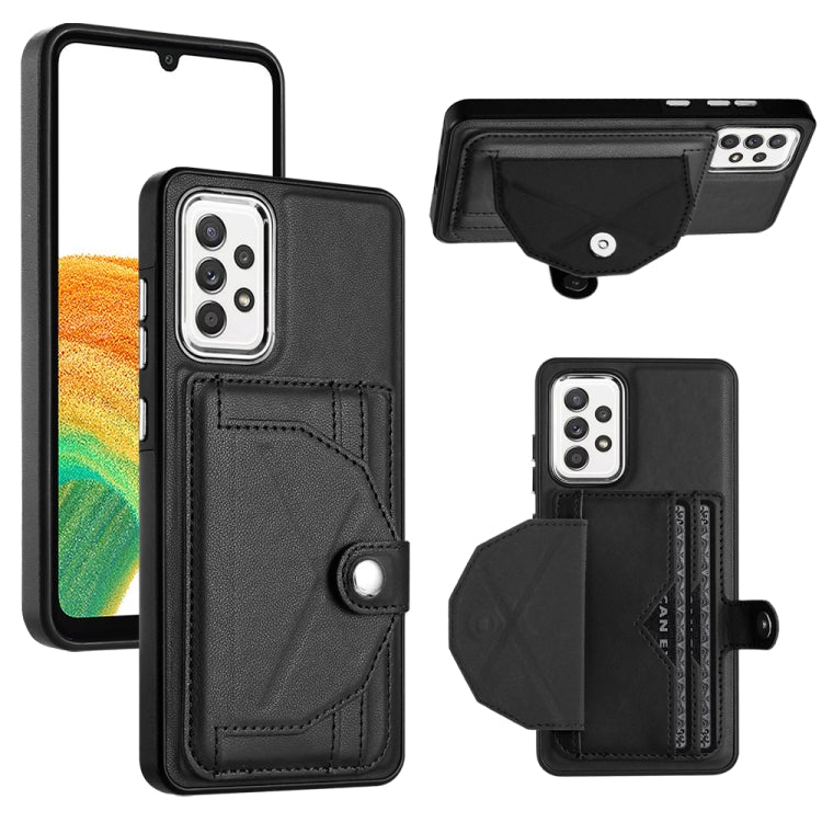 Shockproof Leather Phone Case with Card Holder, For Samsung Galaxy A53 5G, For Samsung Galaxy A73 5G, For Samsung Galaxy A33 5G, For Samsung Galaxy A13 4G