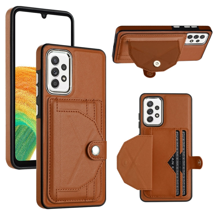 Shockproof Leather Phone Case with Card Holder, For Samsung Galaxy A53 5G, For Samsung Galaxy A73 5G, For Samsung Galaxy A33 5G, For Samsung Galaxy A13 4G