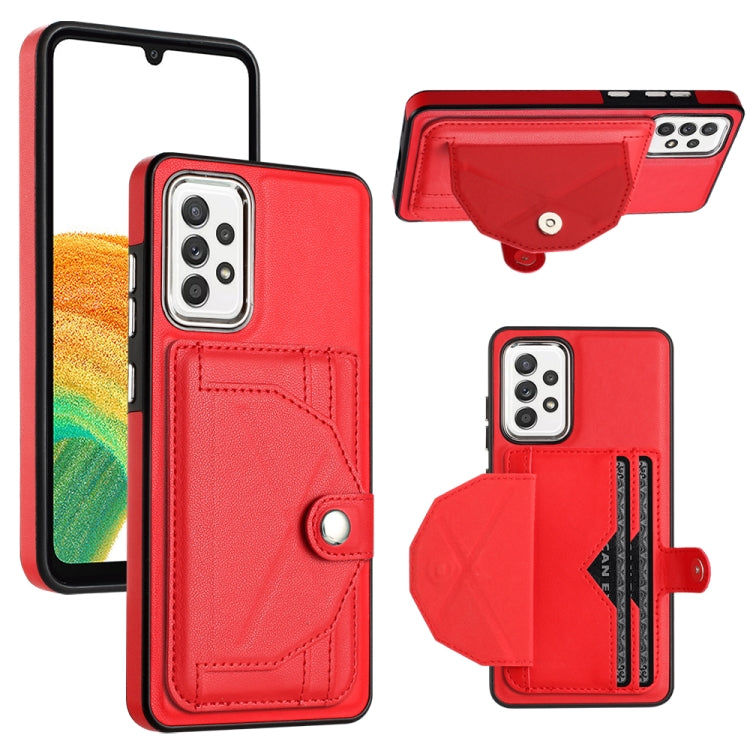 Shockproof Leather Phone Case with Card Holder, For Samsung Galaxy A53 5G, For Samsung Galaxy A73 5G, For Samsung Galaxy A33 5G, For Samsung Galaxy A13 4G