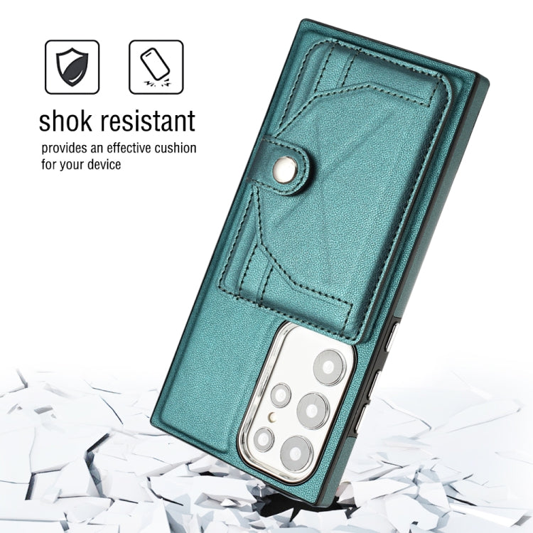 Shockproof Leather Phone Case with Card Holder, For Samsung Galaxy S22 Ultra 5G, For Samsung Galaxy S22+ 5G, For Samsung Galaxy S22 5G, For Samsung Galaxy A22 5G