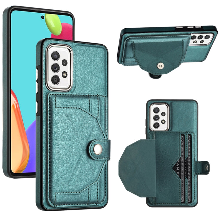 Shockproof Leather Phone Case with Card Holder, For Samsung Galaxy S21 FE 5G, For Samsung Galaxy A32 4G, For Samsung Galaxy A72 4G / A72 5G, For Samsung Galaxy A52 4G / A52 5G