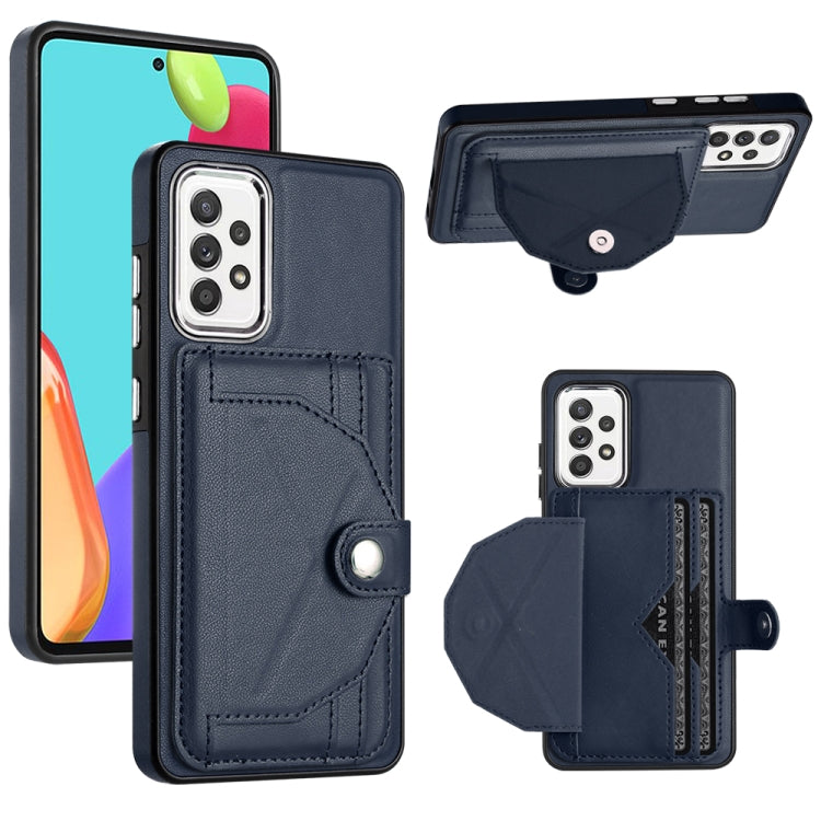 Shockproof Leather Phone Case with Card Holder, For Samsung Galaxy S21 FE 5G, For Samsung Galaxy A32 4G, For Samsung Galaxy A72 4G / A72 5G, For Samsung Galaxy A52 4G / A52 5G