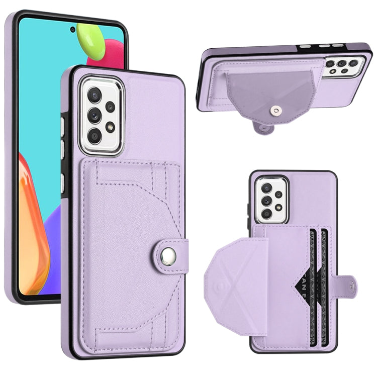 Shockproof Leather Phone Case with Card Holder, For Samsung Galaxy S21 FE 5G, For Samsung Galaxy A32 4G, For Samsung Galaxy A72 4G / A72 5G, For Samsung Galaxy A52 4G / A52 5G