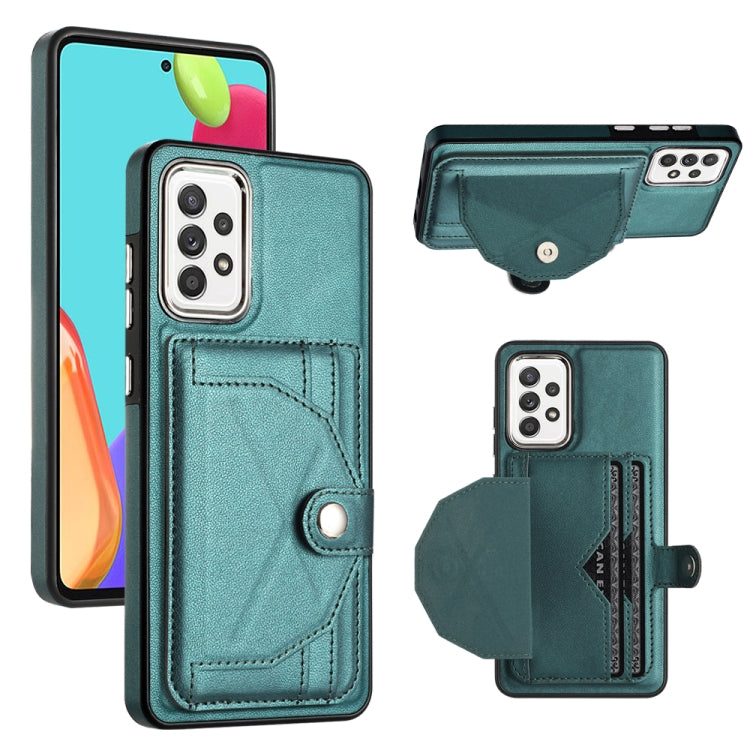 Shockproof Leather Phone Case with Card Holder, For Samsung Galaxy S21 FE 5G, For Samsung Galaxy A32 4G, For Samsung Galaxy A72 4G / A72 5G, For Samsung Galaxy A52 4G / A52 5G
