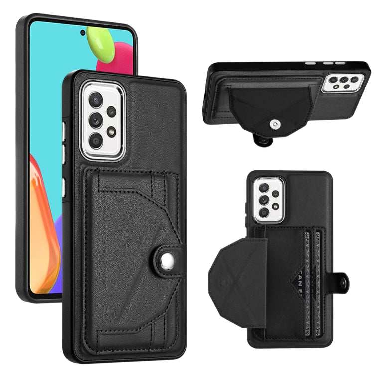 Shockproof Leather Phone Case with Card Holder, For Samsung Galaxy S21 FE 5G, For Samsung Galaxy A32 4G, For Samsung Galaxy A72 4G / A72 5G, For Samsung Galaxy A52 4G / A52 5G