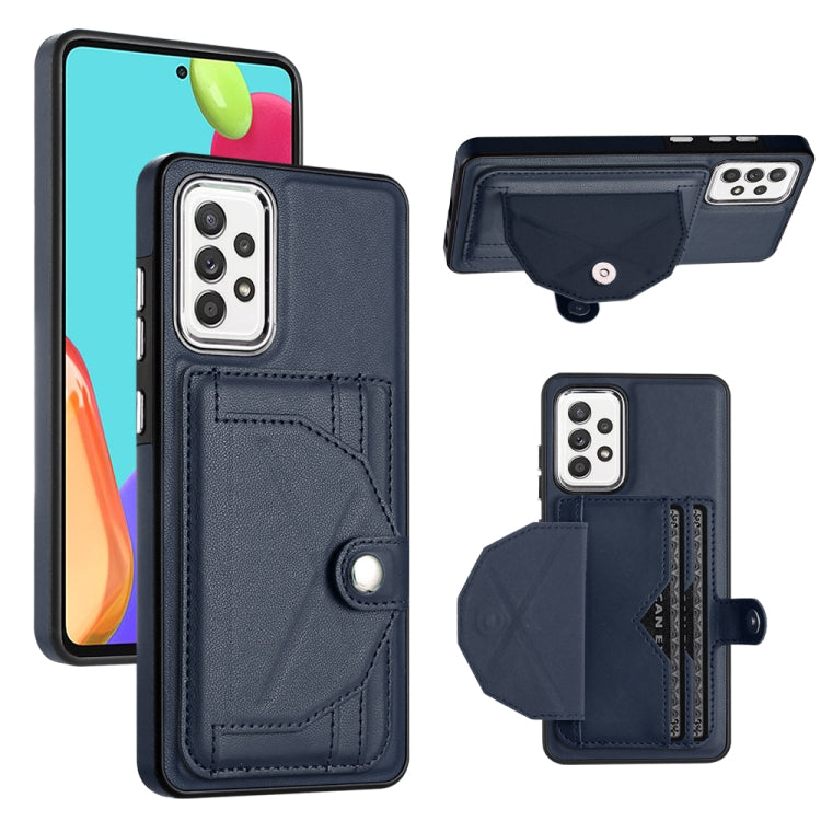 Shockproof Leather Phone Case with Card Holder, For Samsung Galaxy S21 FE 5G, For Samsung Galaxy A32 4G, For Samsung Galaxy A72 4G / A72 5G, For Samsung Galaxy A52 4G / A52 5G