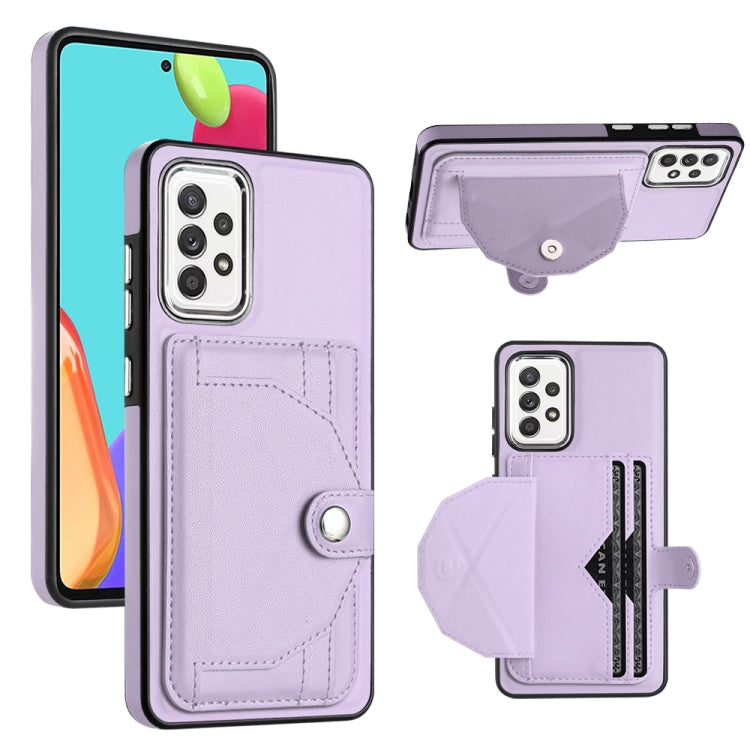 Shockproof Leather Phone Case with Card Holder, For Samsung Galaxy S21 FE 5G, For Samsung Galaxy A32 4G, For Samsung Galaxy A72 4G / A72 5G, For Samsung Galaxy A52 4G / A52 5G