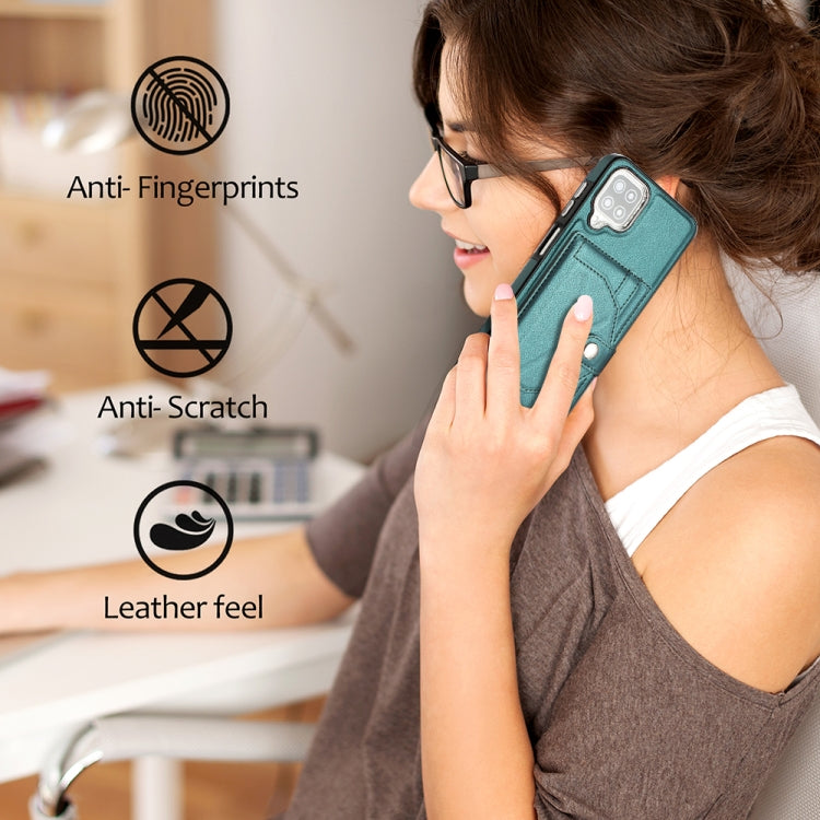 Shockproof Leather Phone Case with Card Holder, For Samsung Galaxy A12 4G / M12, For Samsung Galaxy A32 5G