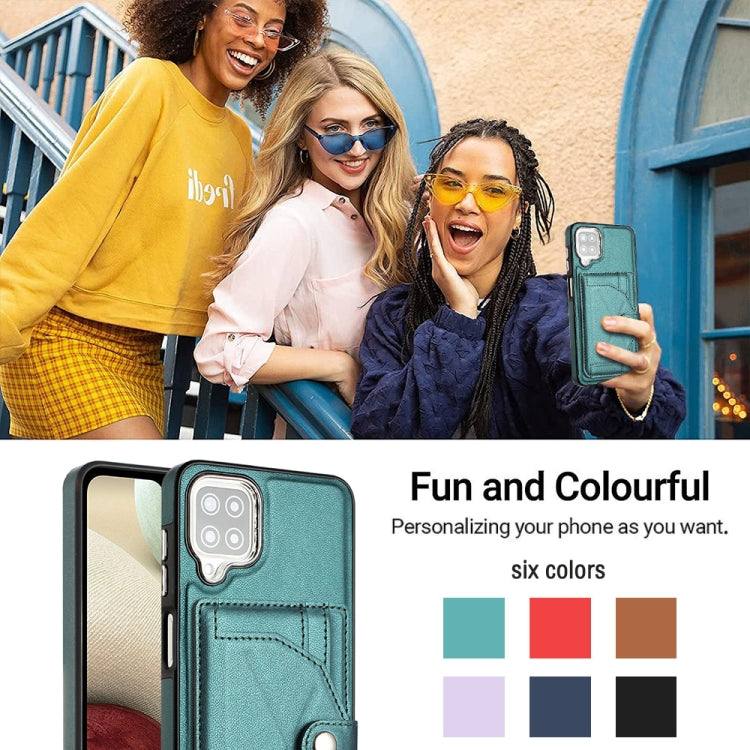 Shockproof Leather Phone Case with Card Holder, For Samsung Galaxy A12 4G / M12, For Samsung Galaxy A32 5G