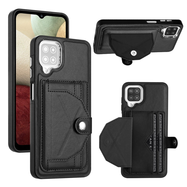 Shockproof Leather Phone Case with Card Holder, For Samsung Galaxy A12 4G / M12, For Samsung Galaxy A32 5G