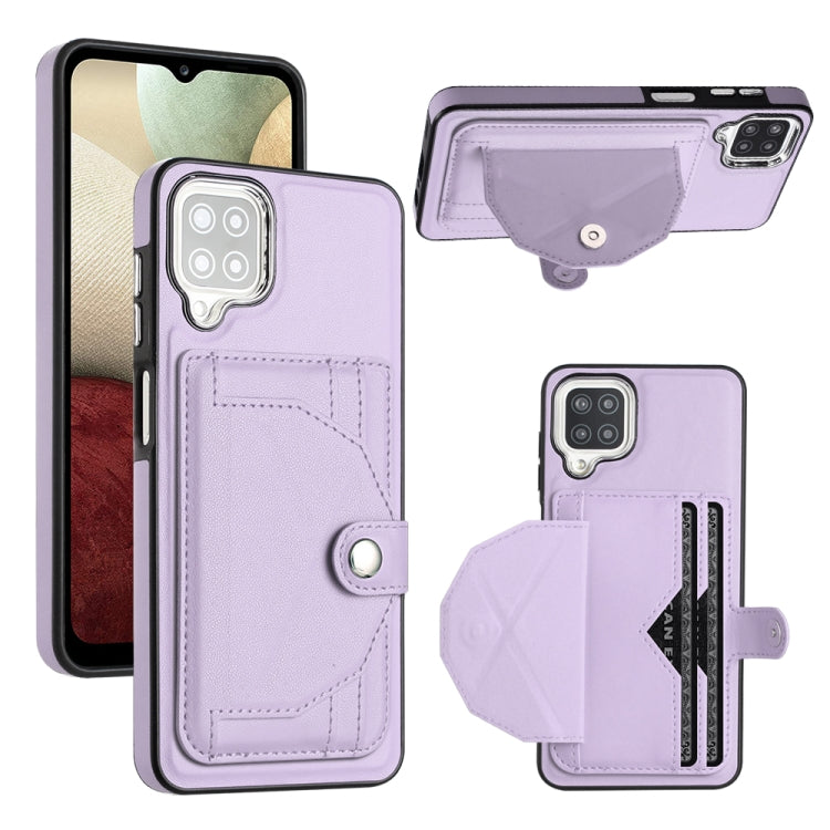 Shockproof Leather Phone Case with Card Holder, For Samsung Galaxy A12 4G / M12, For Samsung Galaxy A32 5G